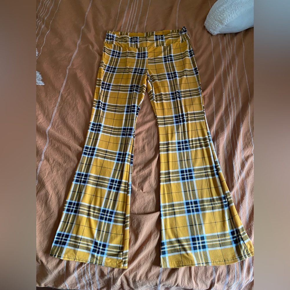 Plaid Yellow/Black/White Pants - Perfect for HSLOT!
